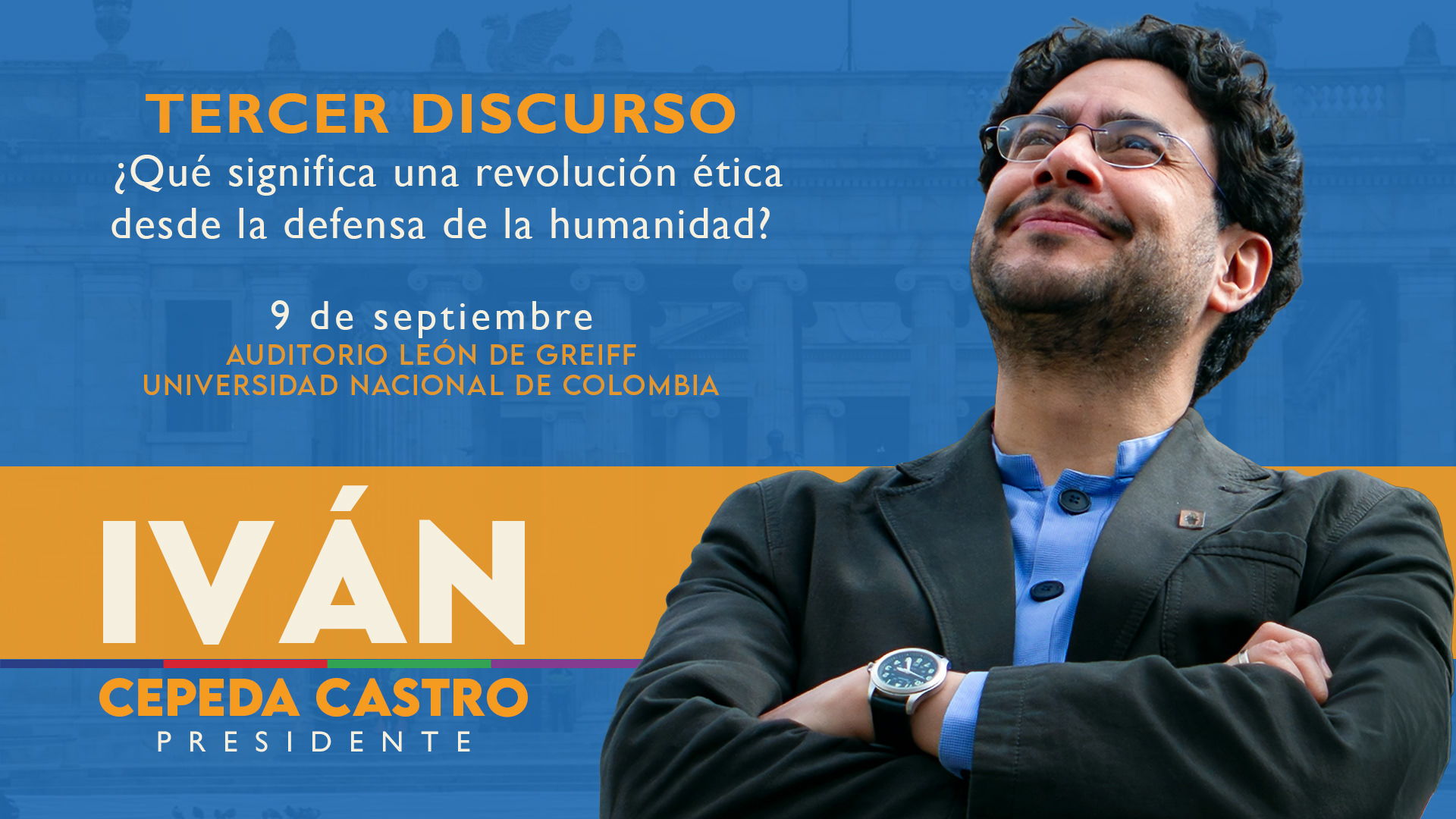 Iván Cepeda junto a la ciudadanía en evento público