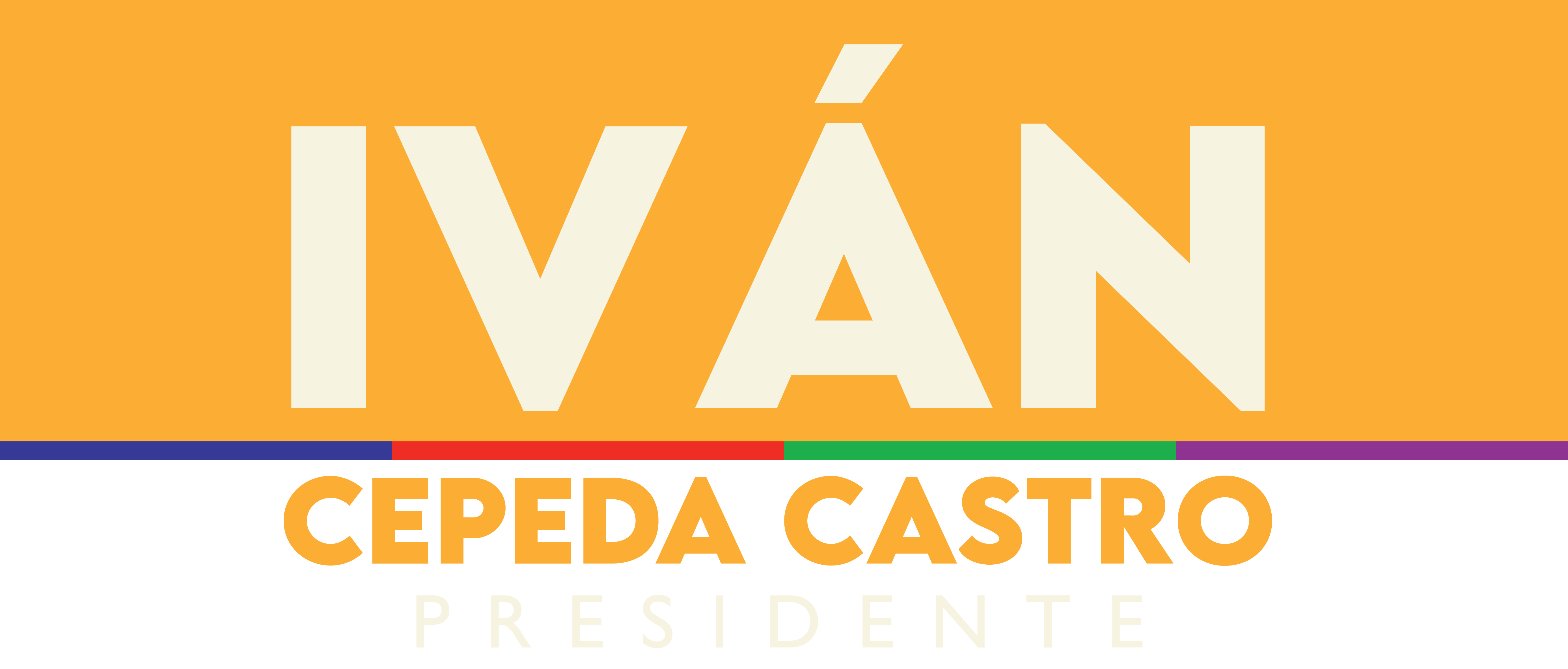 Logo oficial de Iván Cepeda Presidente